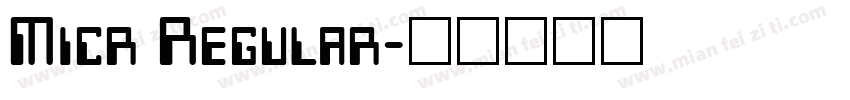 Micr Regular字体转换
